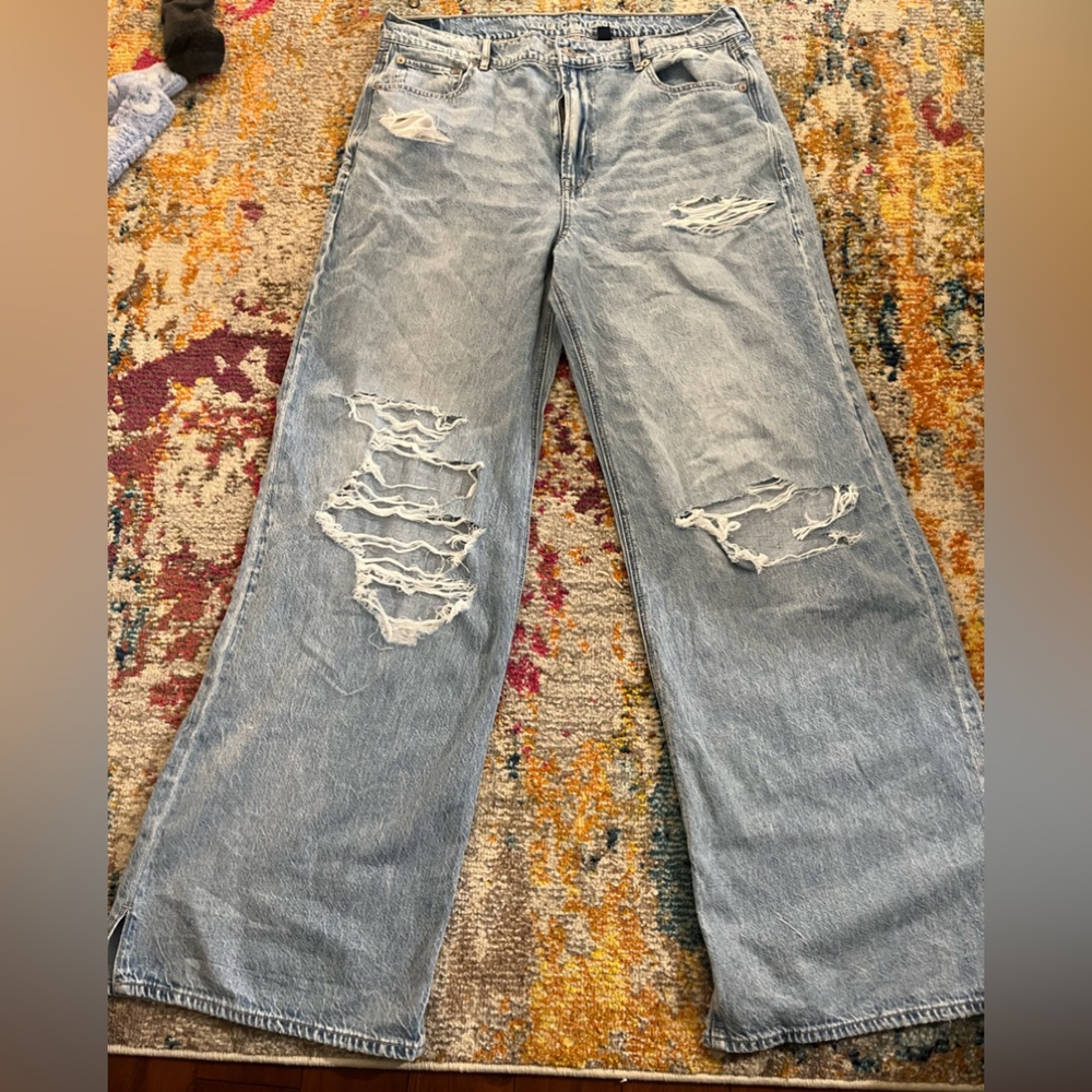 American Eagle, wide leg, Jean